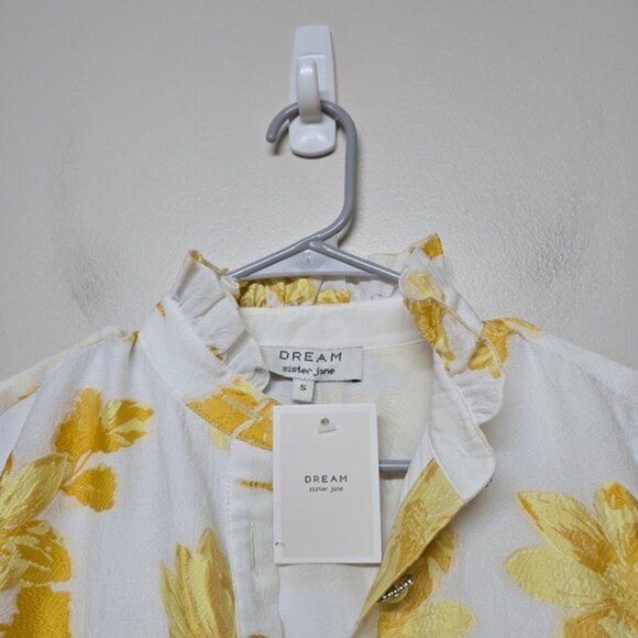 Sister Jane DREAM Oversized Manhattan Floral Jacquard Dress Sz S NWT - Picture 6 of 12